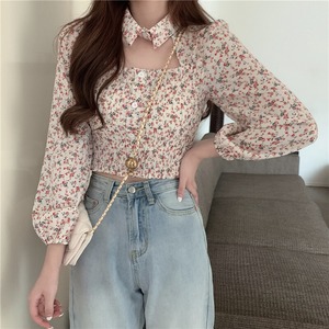 【花柄シャツ】 絶対後悔しない可愛い花柄デザインアップシャツ A0589