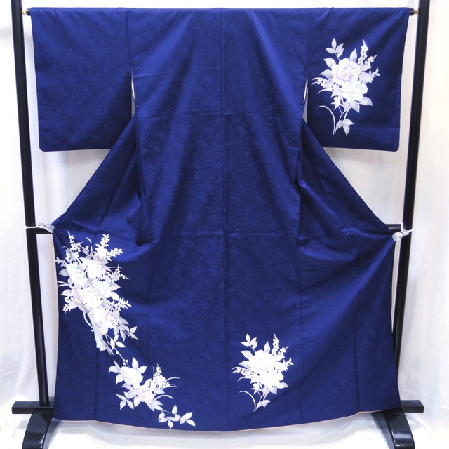附下・付下げ・着物・洋花風・花・No.200701-0019・梱包サイズ80