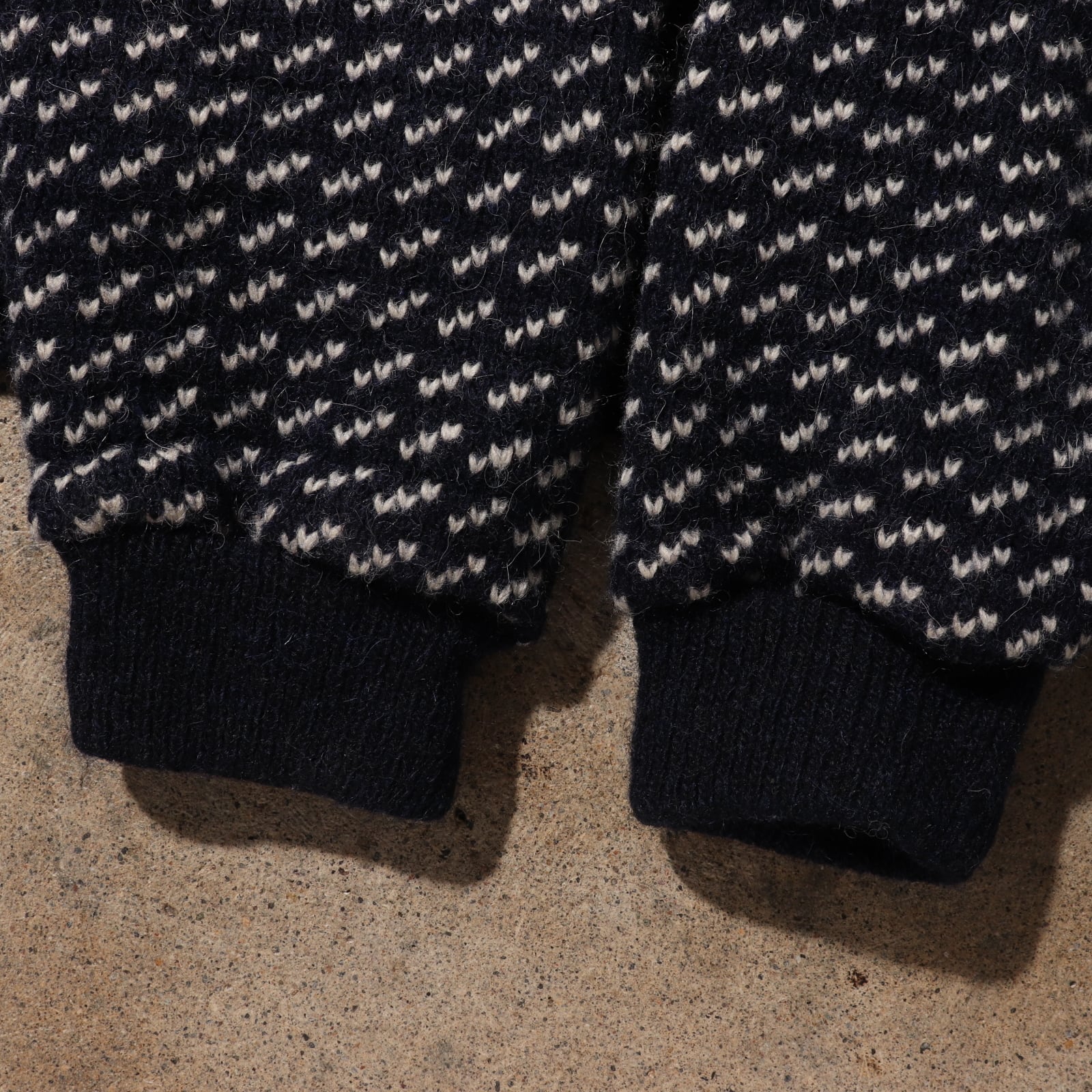 L.L.Bean XL バーズアイセーター 70s 80s エルエルビーン ネイビー 