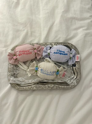 予約【tak!tak!tak!tak!】bon bon candy bib (3Color)