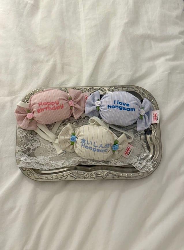 予約【tak!tak!tak!tak!】bon bon candy bib (3Color)