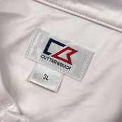 CUTTER & BUCK カッターアンドバック ハーフジップ 半袖 プルオーバー シャツ 3L/ホワイト メンズ ゴルフ