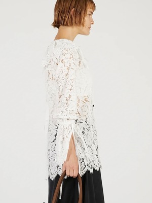 【先行予約】PRANK PROJECT プランクプロジェクト / Scallop Lace Blouse