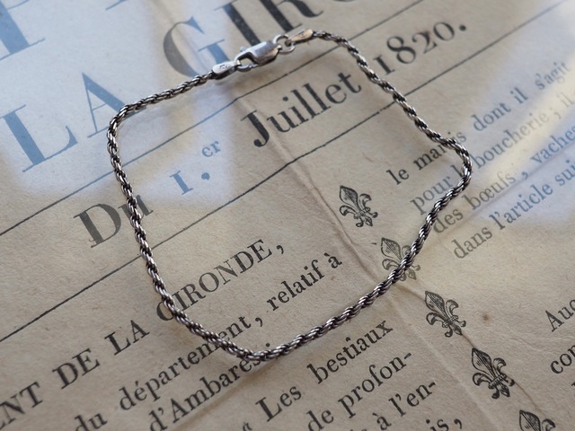 ITALY Vintgae 925 silver chain bracelet