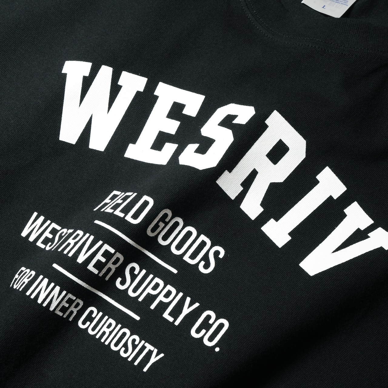 WESRIV FIELD GOODS TEE / BLACK — ADULT