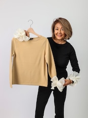 BEATRICE(袖フリルアレンジニット)