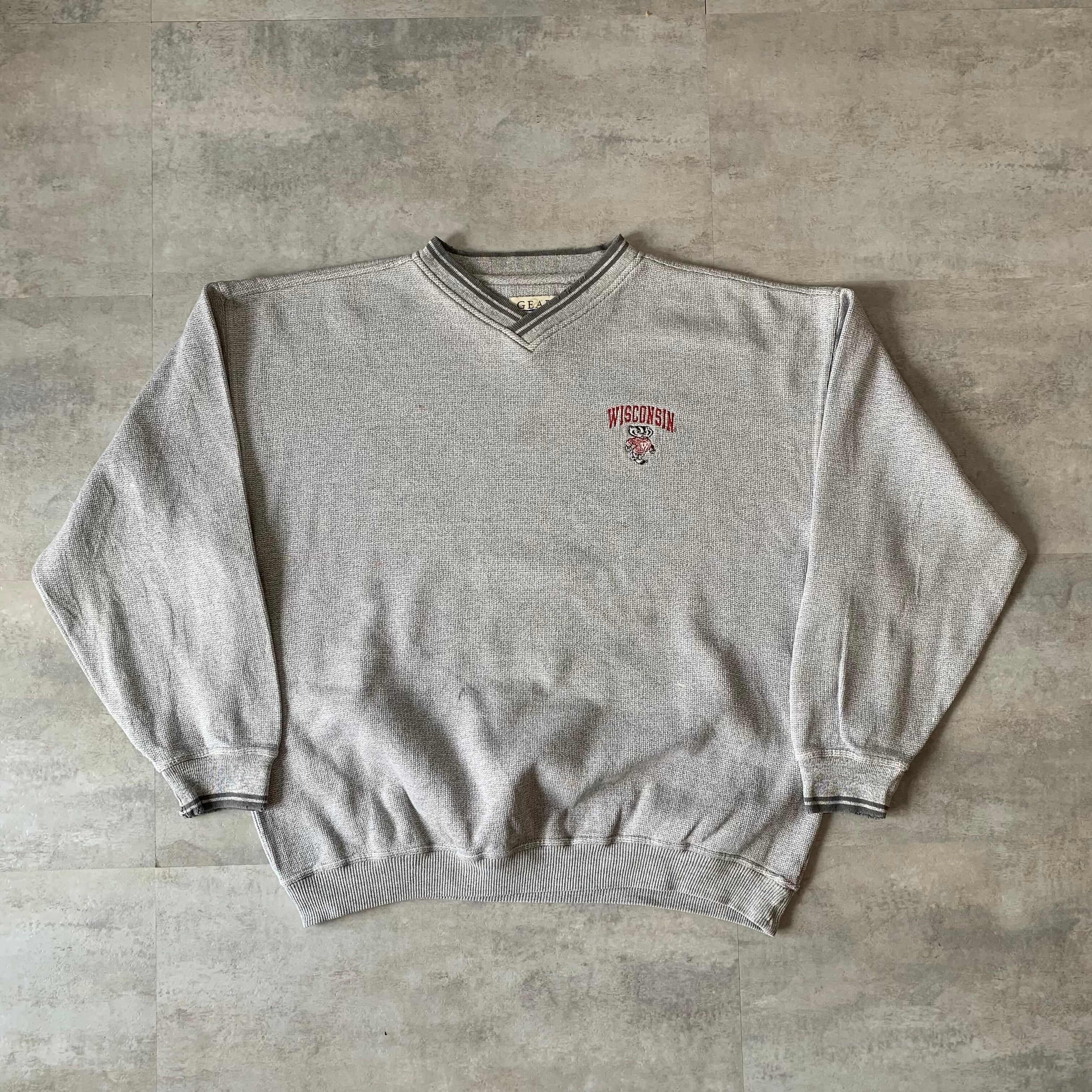 Wisconsin ウィスコンシン スウェット リブライン 刺繍デザイン No.200