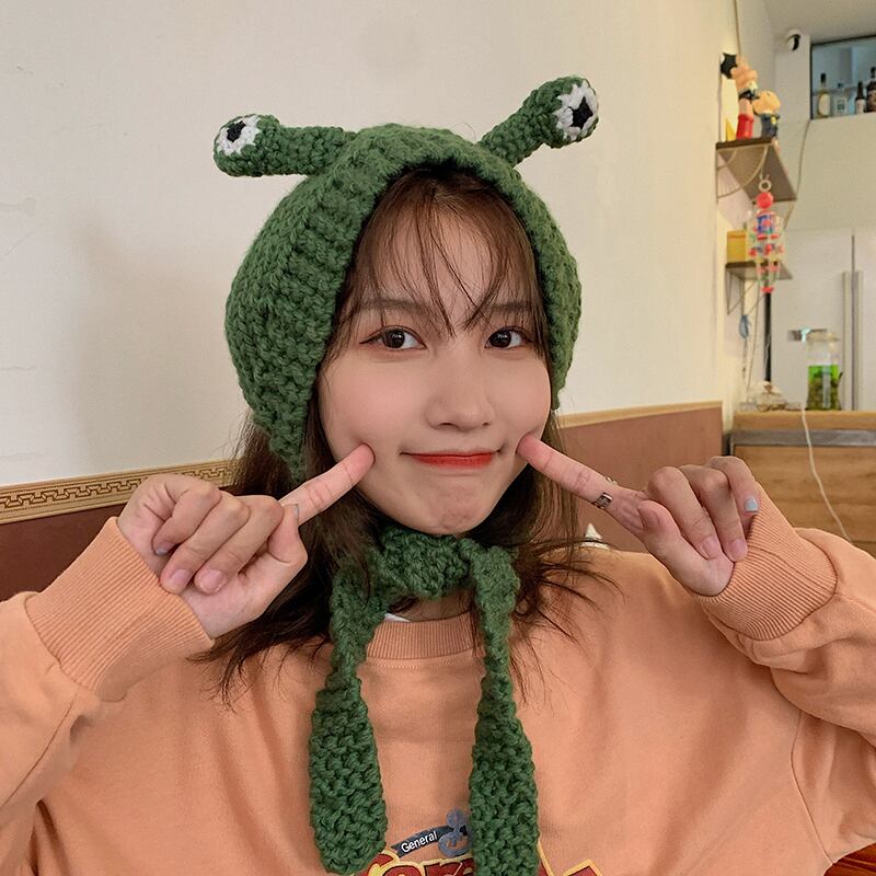 ニットオータムウィンターレッド 帽子 大人ガーリー スウィート キュート カジュアル 秋物 冬物 ブラック・アイド・ピーズ58939755307