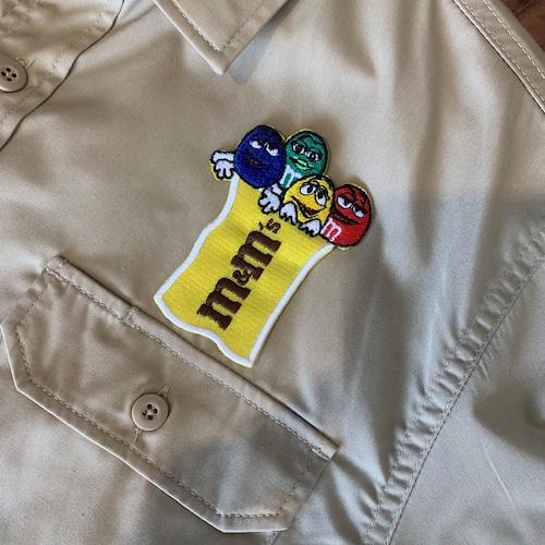 PATCHIES　【ワッペン】　エムアンドエムズ　m＆m’s　ワークシャツ