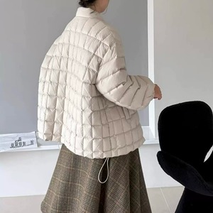 high collar cotton loose-fitting quilted jacket m0480