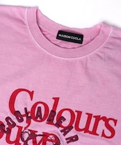 COOLAベアーエンブロイダリールーズTシャツ (PINK) CQ-48032