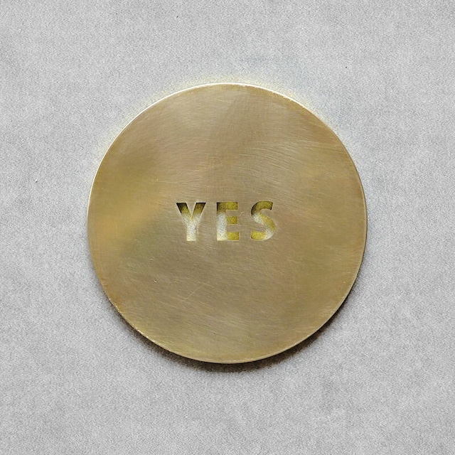 YES  coaster　（BRASS）