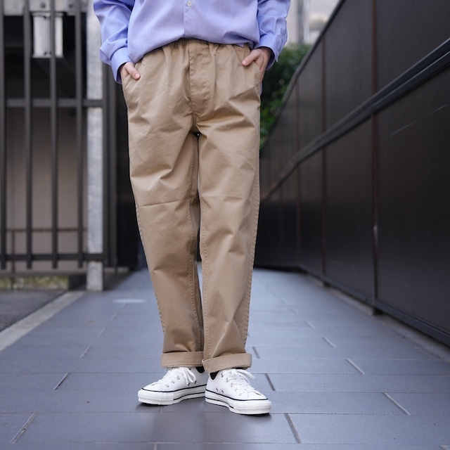 Sans limite(サンリミット)チノクロスゴムパンツ-beige-S2403073