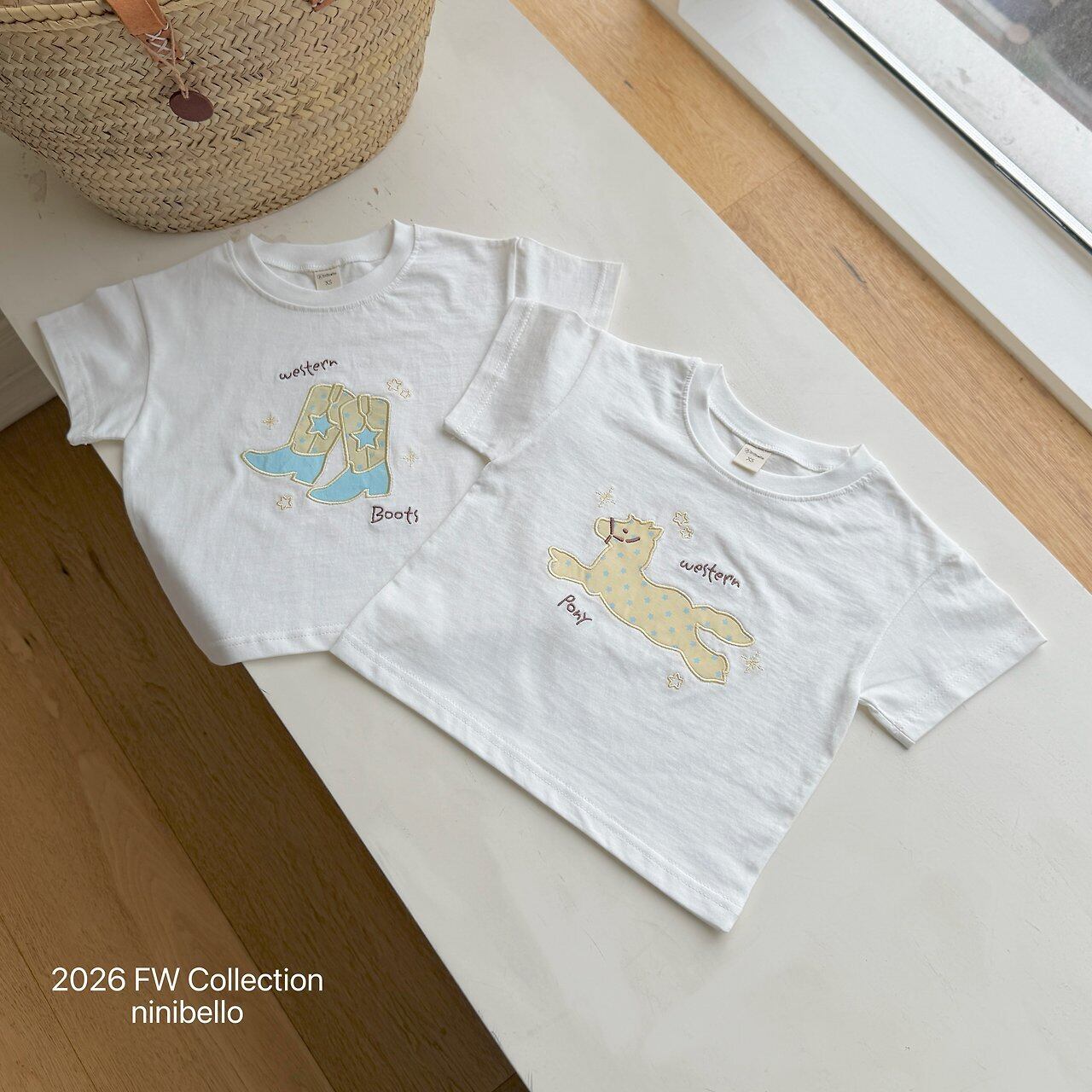 【予約】Western T-shirt / ninibello