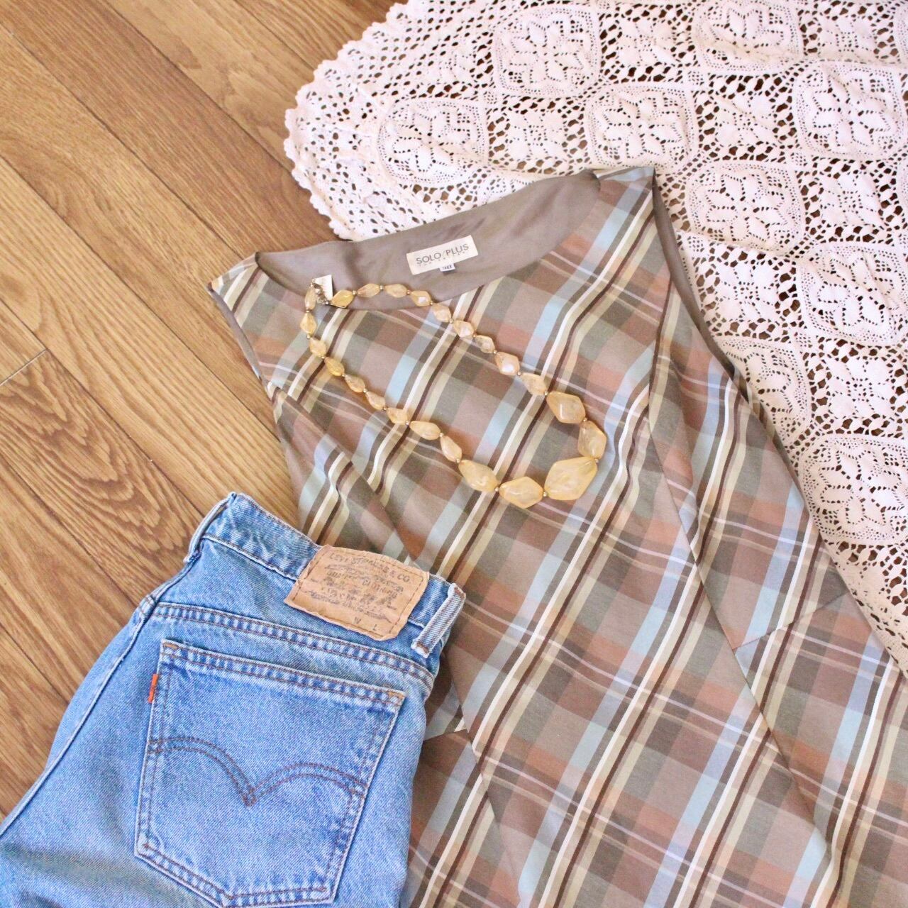 〈emiさま専用〉琥珀色ビーズネックレス【027】