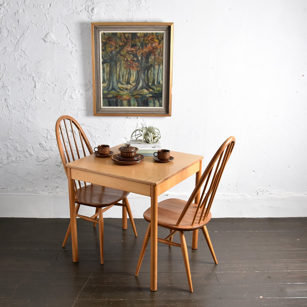 Ercol Square Dining Table / アーコール スクエア ダイニングテーブル / 1911-0263 | BANSE -  アンティーク・ヴィンテージ家具・雑貨・食器・オブジェ・フラワーベースの専門店