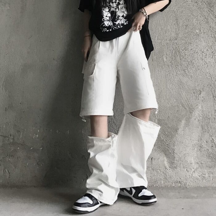 スタイルルーズパンツ レディーススタンダードオーバーオール サマースリムカジュアル レトロ ストリート 夏物 ケッペル32930122949