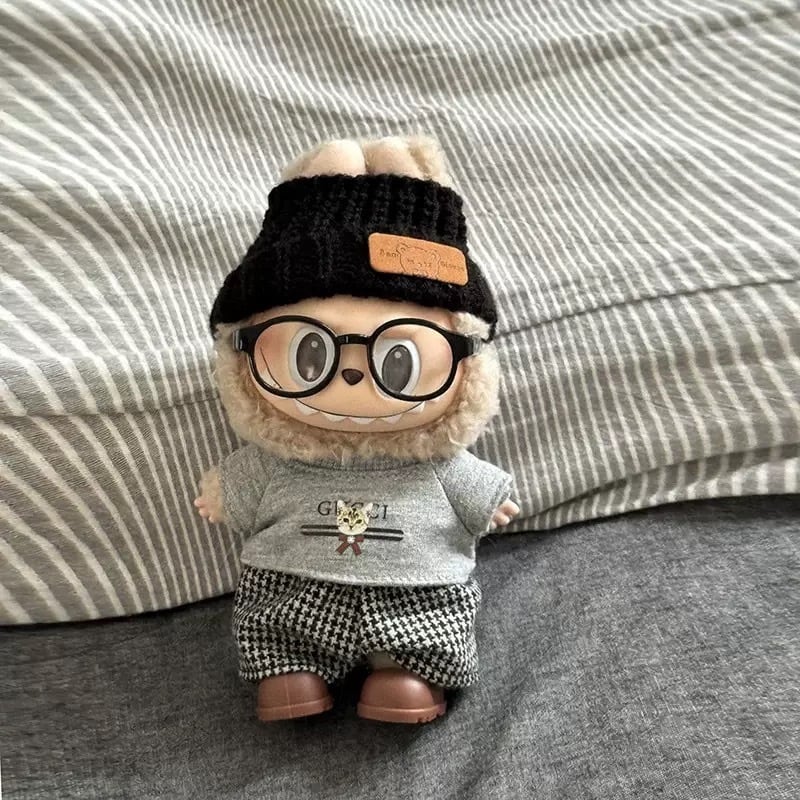 【数量限定】ラブブ LABUBU 着せ替え服 クロスパッチ 5点セット クロム 残り3点】ラブブ LABUBU 着せ替え服 クロスパッチ 5点セット クロム