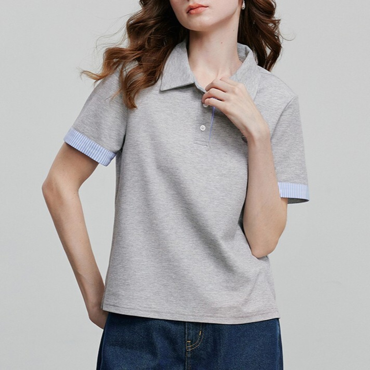 Bicolor Short Sleeve Polo Shirt / バイカラー 半袖 ポロシャツ