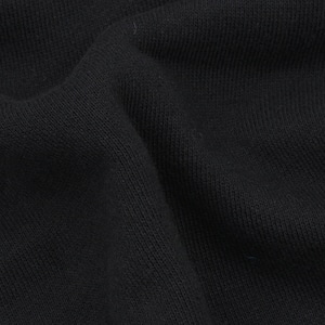 【WE11DONE】BLACK MENS SNAP-DETAIL JERSEY HOODED ZIP