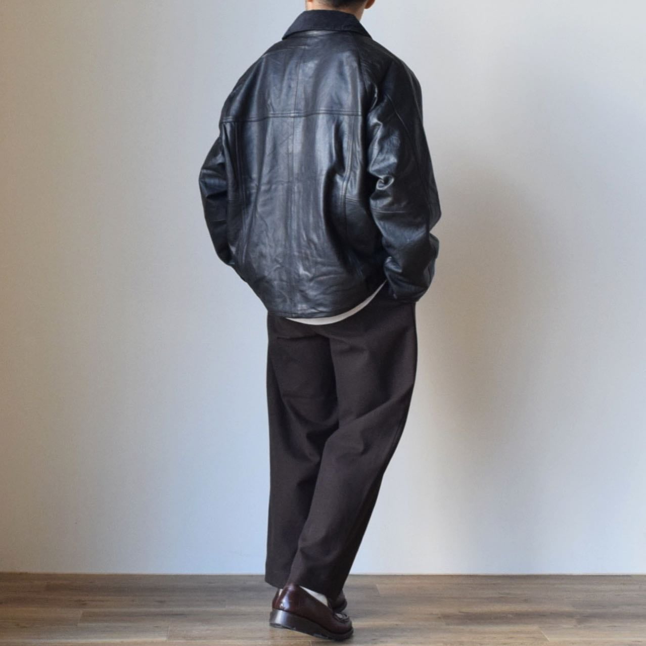 YOUSED REMAKE LEATHER DRIVERS JACKET