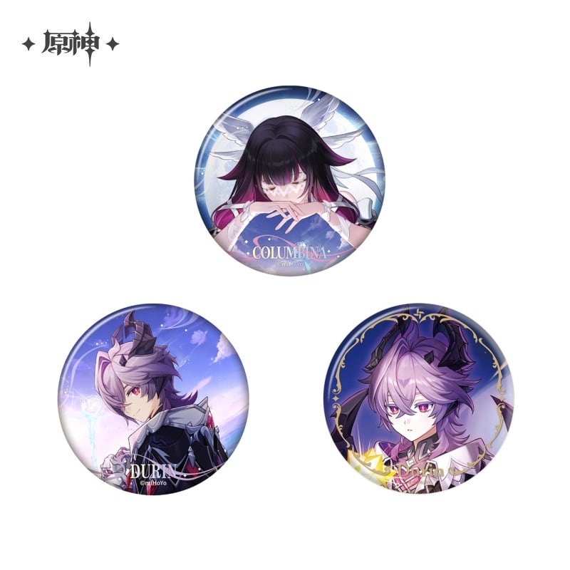 原神 北の果ての夜想詩シリーズ 缶バッジ コロンビーナ ドゥリン 公式