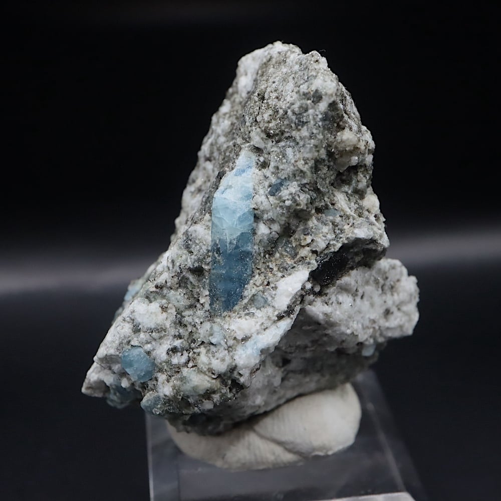 自主採掘！アクアマリン カリフォルニア産 30.7g AQ340 原石 鉱物