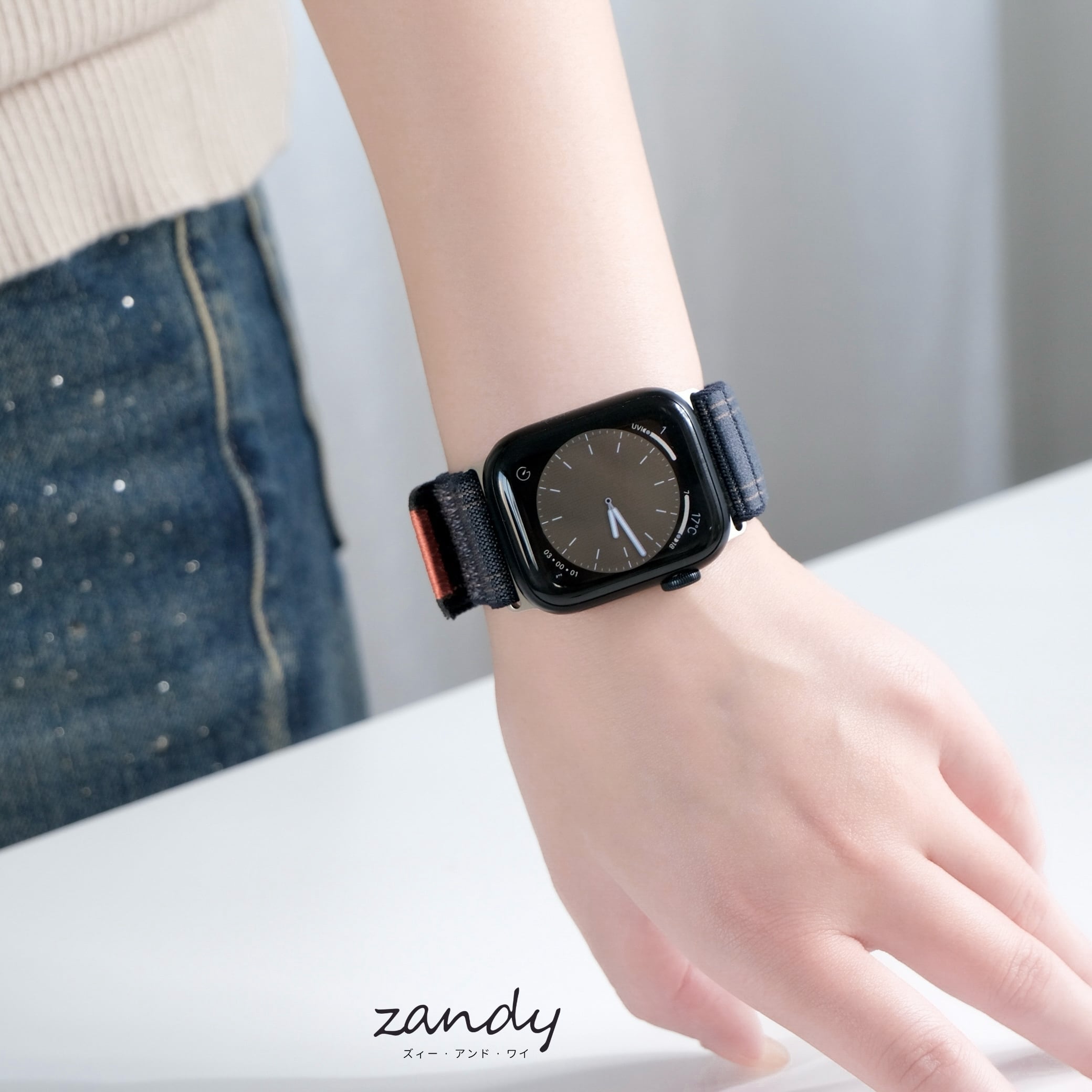 ステッチナイロンループ】B050 アップルウォッチバンド ナイロンベルト