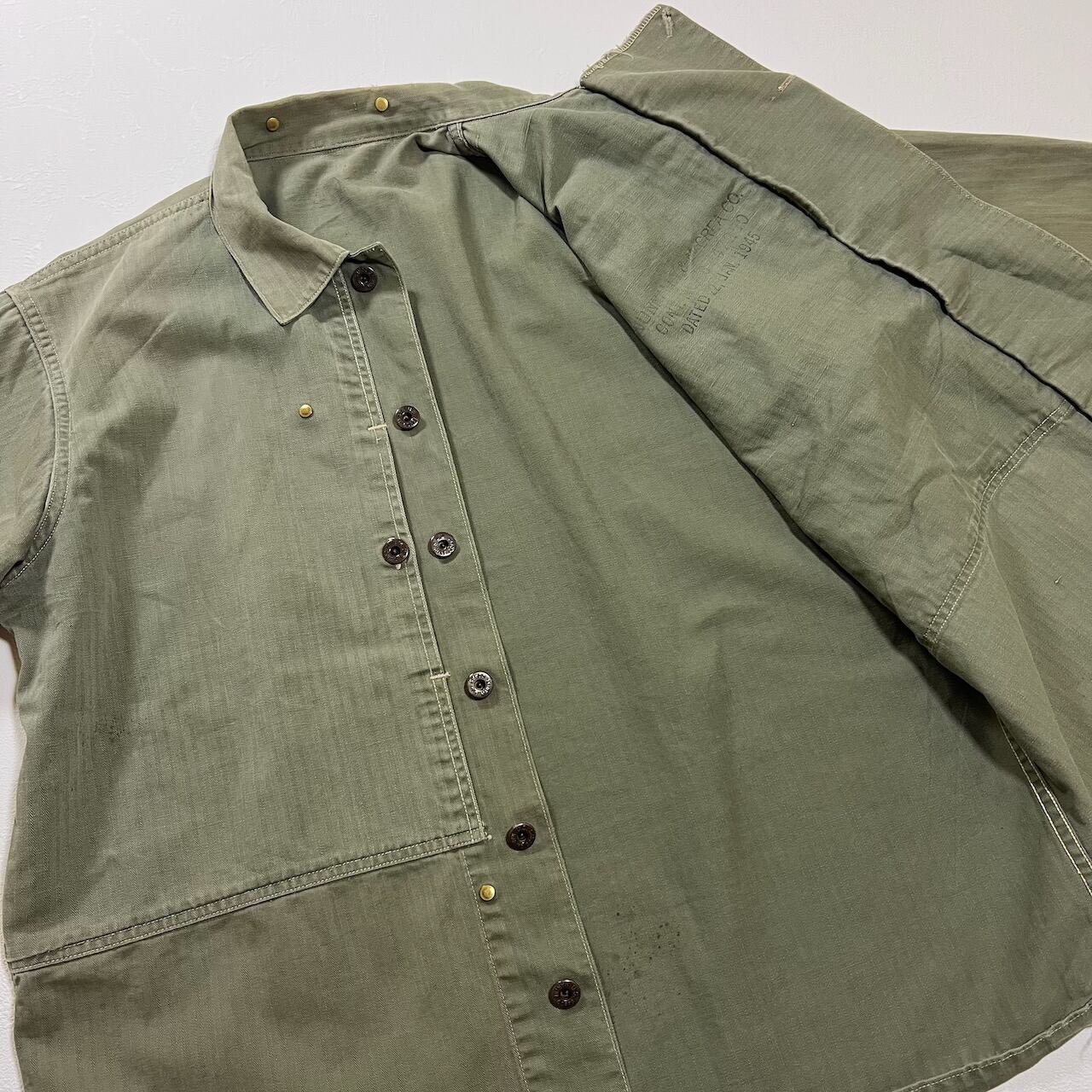 40s USMC HBT P44 ヘリンボーンツイル ミリタリー 40 古着 | RUFFY