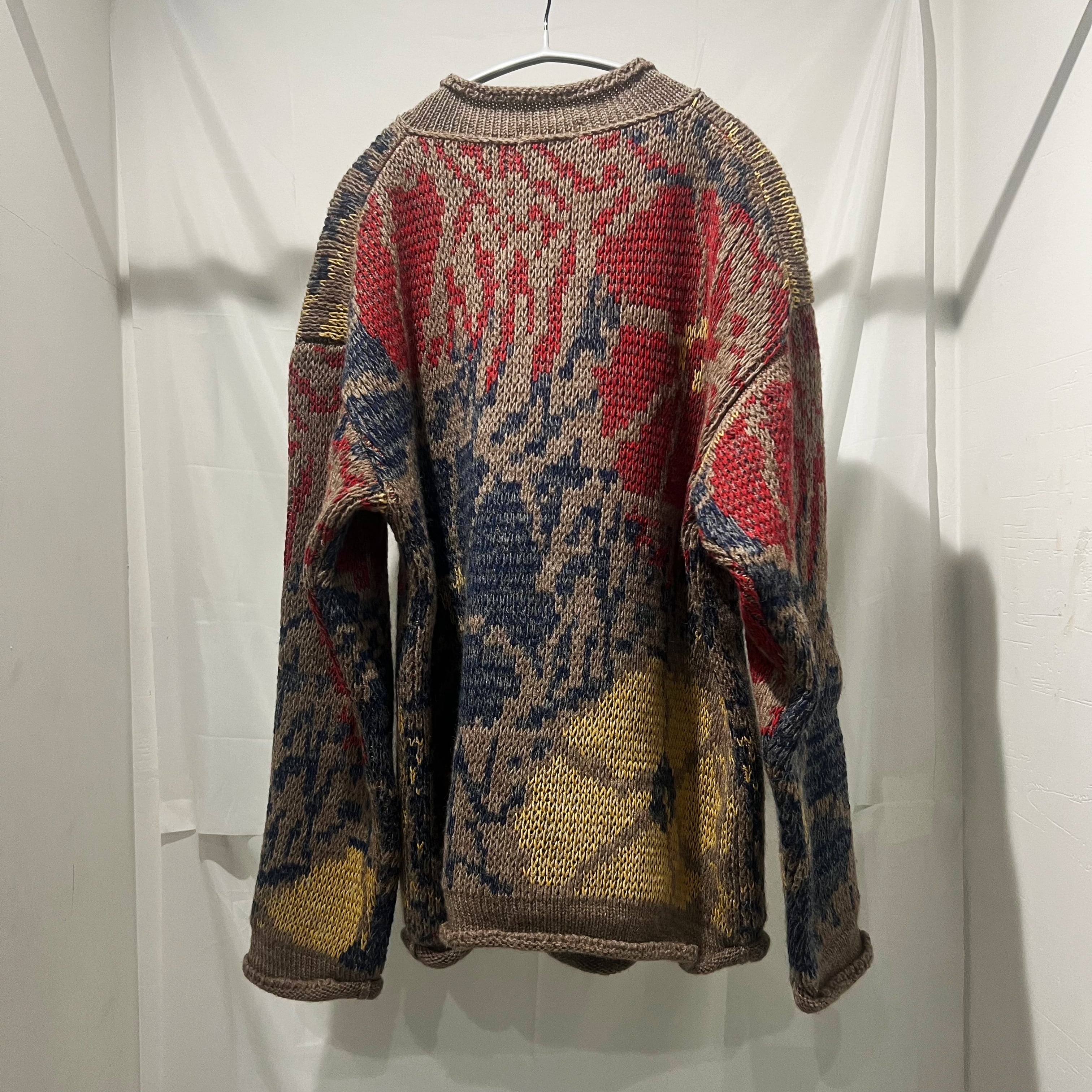 NICENESS ナイスネス 24AW DERAIN ハーフジップセーター FLOWER マルチ