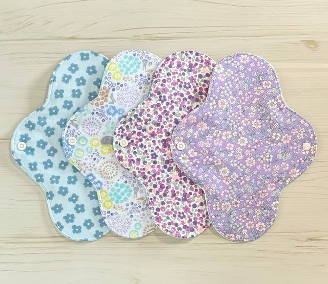 22cm ワッフル オーガニック 布ナプキン 防水仕様 4枚セット 普通の日用 191