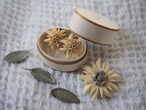 FRANCE ~1960’s Vintage celluloid Edelweiss earring