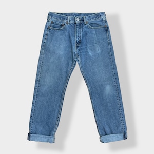 【LEVI'S】505 メキシコ製 デニム ジーパン ジーンズ テーパード ジッパーフライ W33 L32 リーバイス US古着