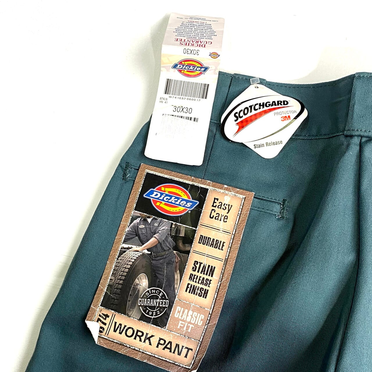 新品未使用　Dickies ダブルニー　リンカーングリーン　30×32 ワーク