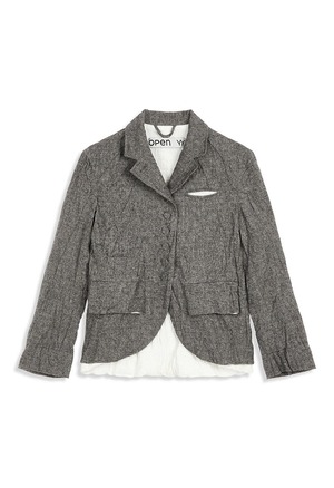 [OPEN YY] CRINKLED POCKET JACKET, GRAY 正規品 韓国ブランド 韓国通販 韓国代行 韓国ファッション オープン ワイワイ 日本 店舗