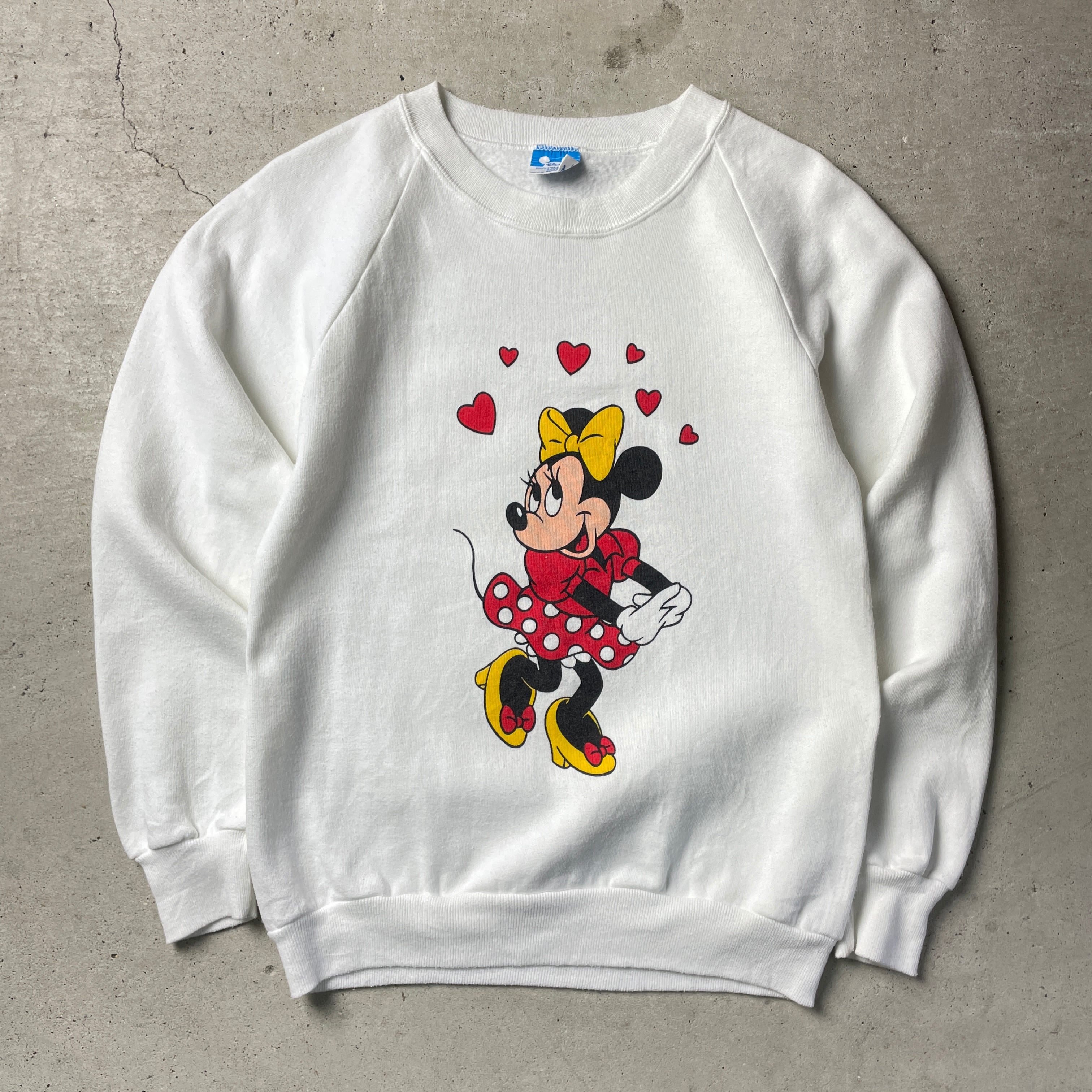 80年代 USA製 DISNEY ディズニー ミニーマウス キャラクタープリント 