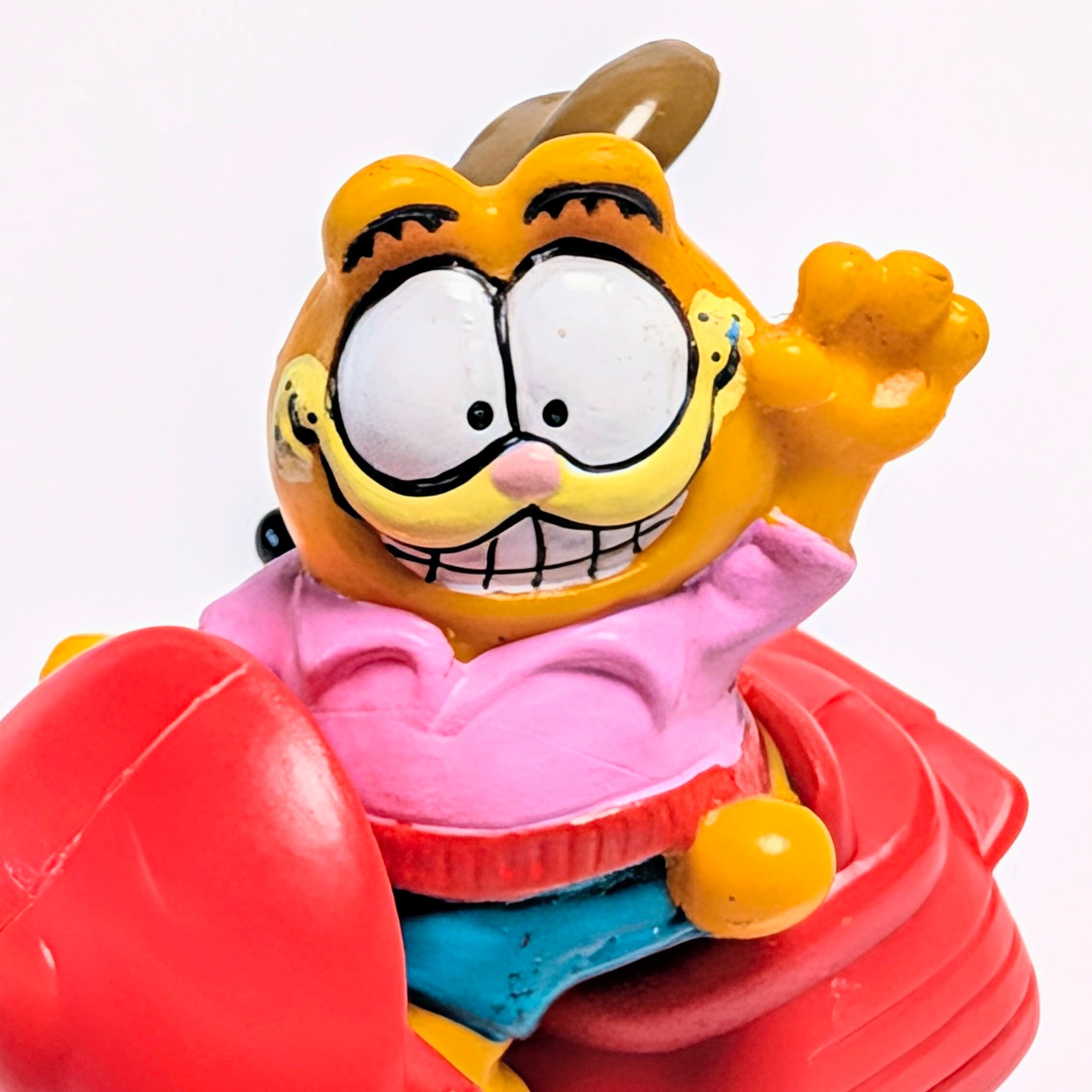 ☆ VINTAGE 1988 ☆【 McDonald's  ( マクドナルド ) 】1988年マクドナルドミールトイ 『 Garfield & Odie Riding on a Scooter（ガーフィールド オン スクーター&サイドカー オン オーディー）』〜スクーターに乗る呑気なあいつら(笑)〜 / ミールトイ / ハッピーミール 〚アメリカン雑貨 アメトイ〛
