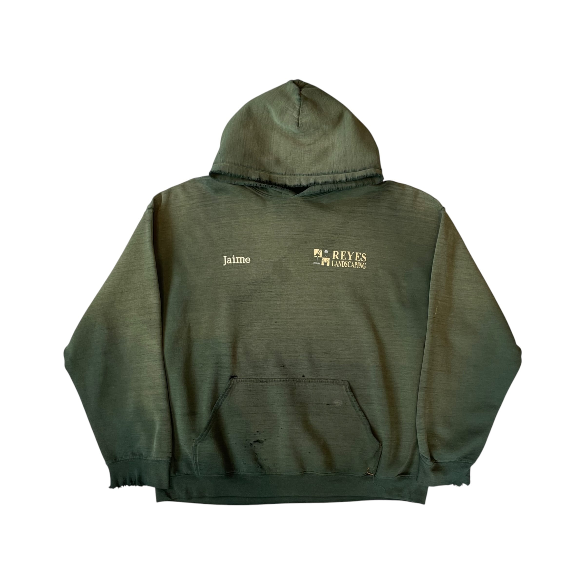 Good Fade!! 2000s REYES LANDSCAPING Sweat Hoodie