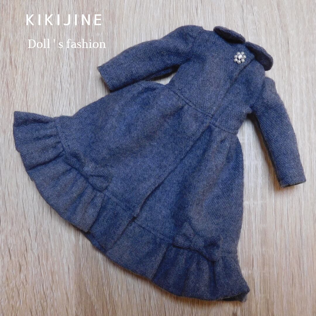リカちゃん服 リボンのコート(裾リボン) KIKIJINE