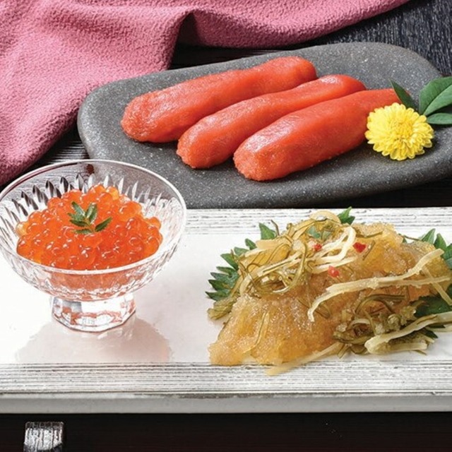 魚卵松前漬セット 3種/各1パック カネサン佐藤水産