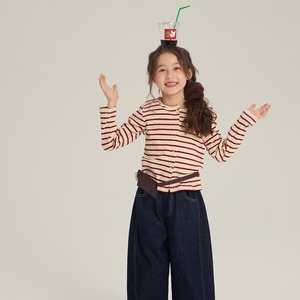 秋レトロボーダーカーディガン