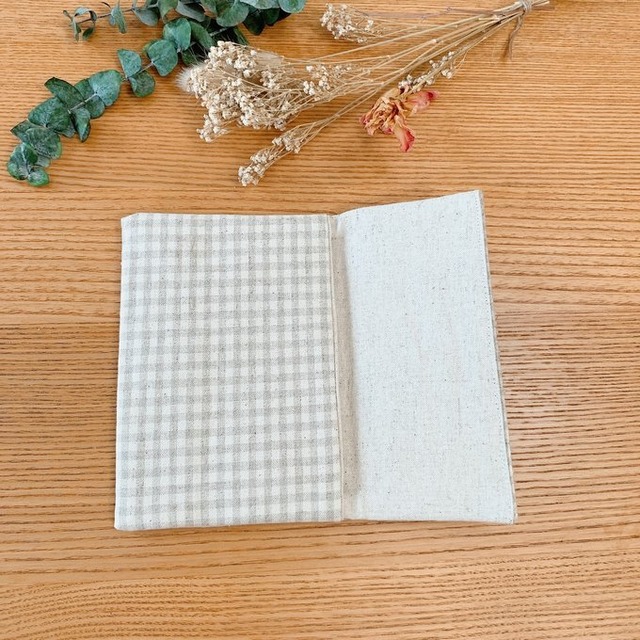 ミニ6サイズ用/ナチュラルコットンリネン リフィル用ポーチ