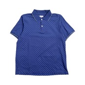 MACKINTOSH PHILOSOPHY マッキントッシュフィロソフィー ドット柄 半袖 ポロシャツ サイズ 42 /ブルー系 メンズ 三陽商会