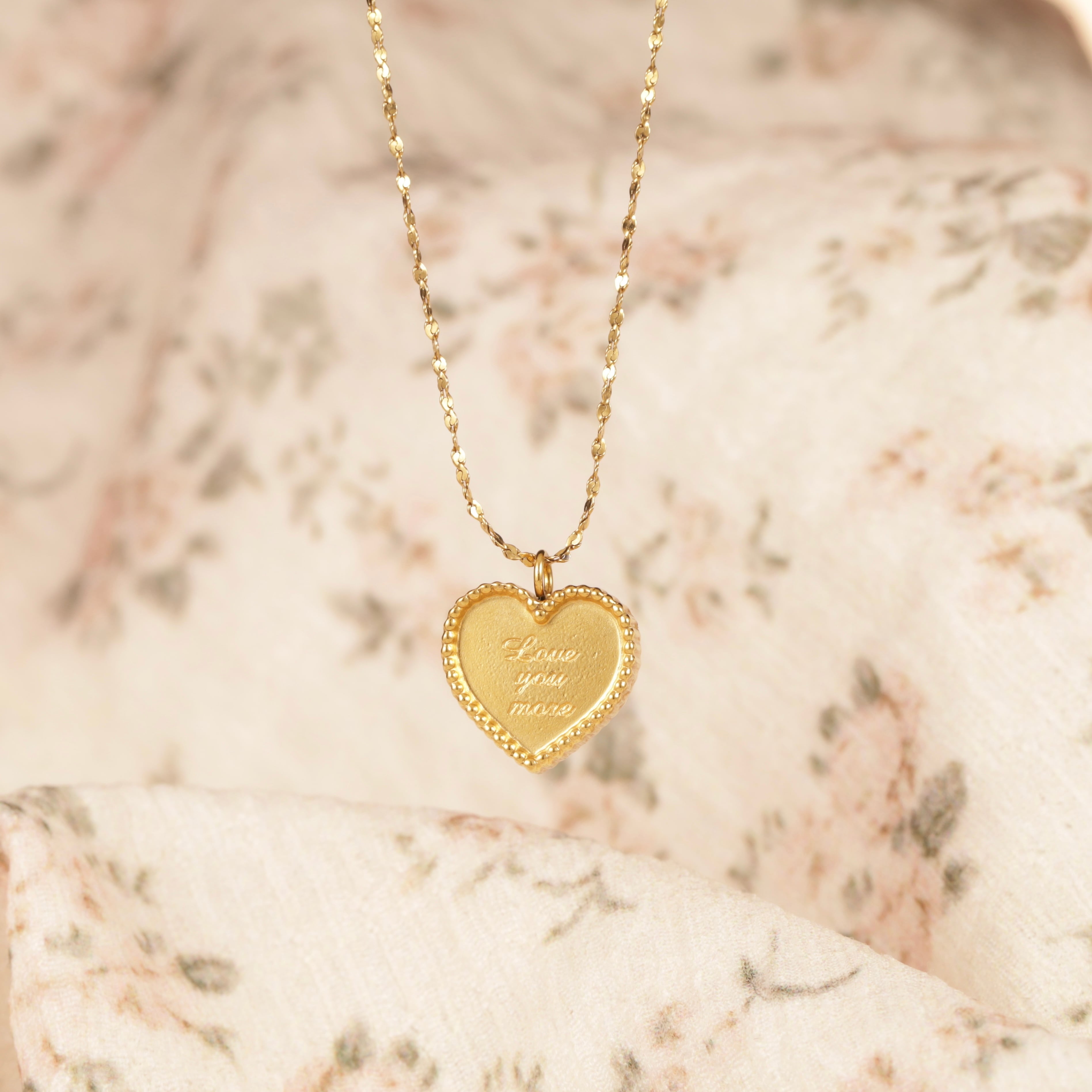316L heart tag necklace （briller chain ver.) | apire