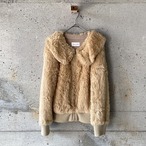 eco fur zip blouson