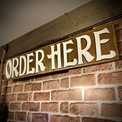 ORDER HERE Signboard