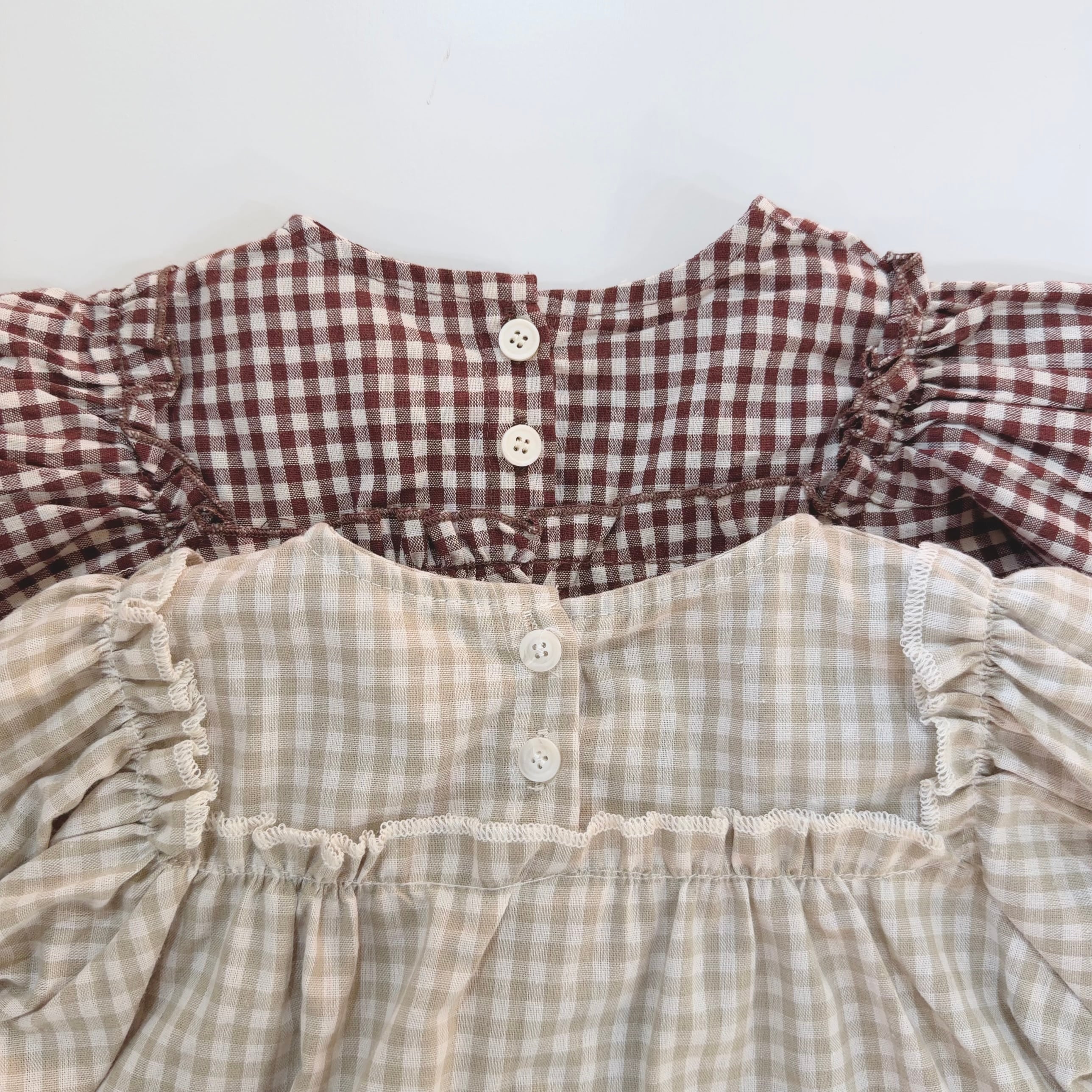 チェックブルマセットアップ