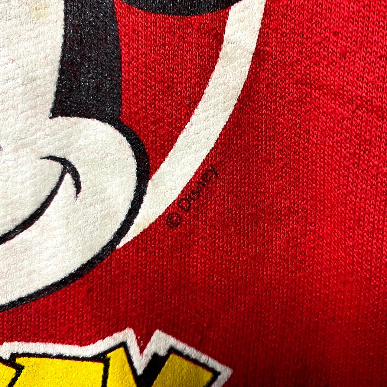 80年代 イタリア製 ディズニー ミッキーマウス キャラクタープリント