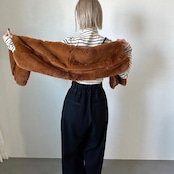 eco fur cape/brown