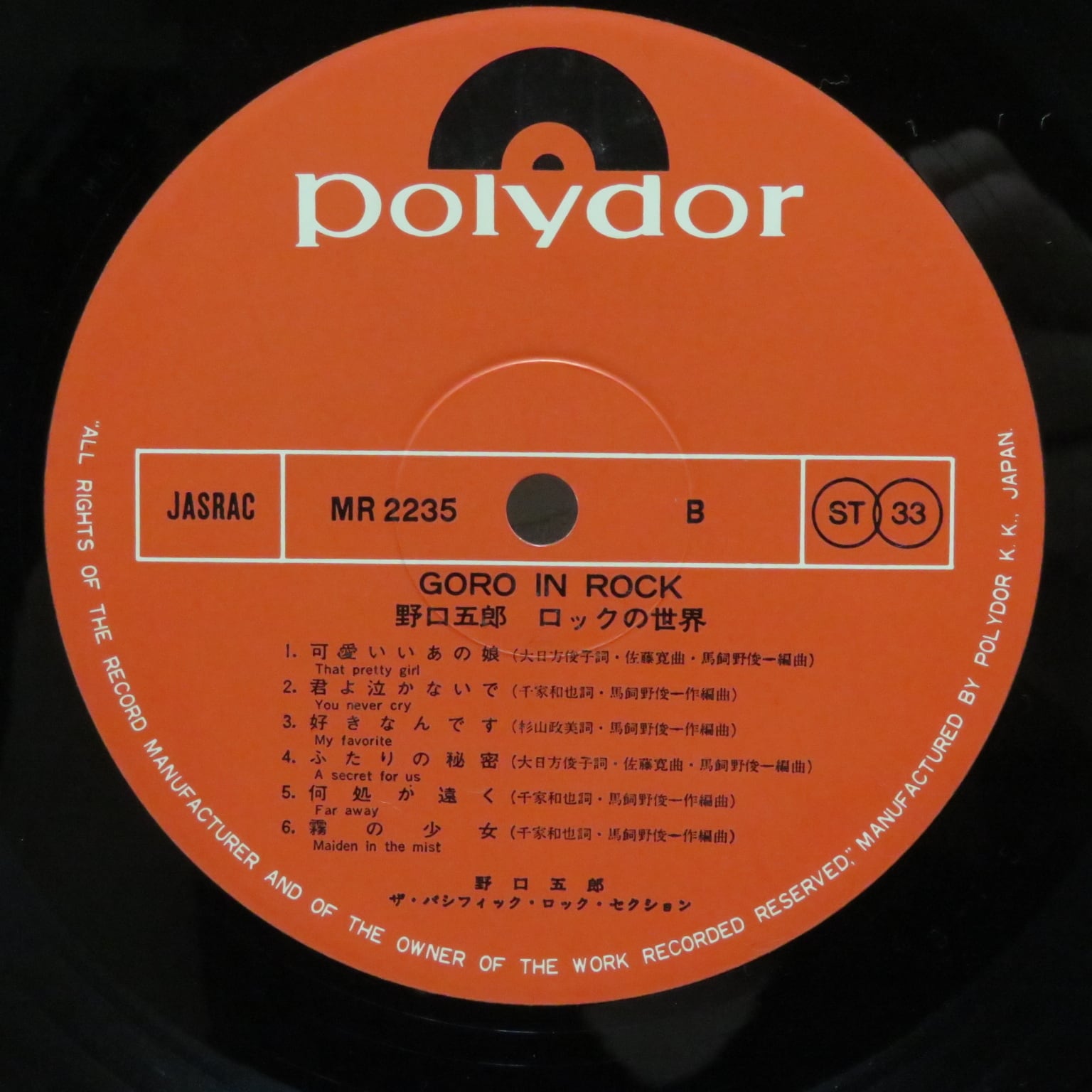 野口五郎 / Goro In Rock [MR 2235] - 画像5